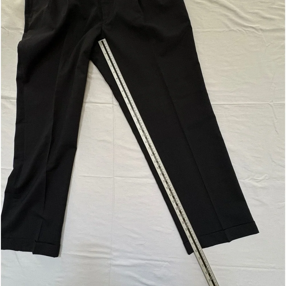 Louis Raphael Tailored Dress Pants Mens 38x32 Navy Wool Pleated‎ Cuffed